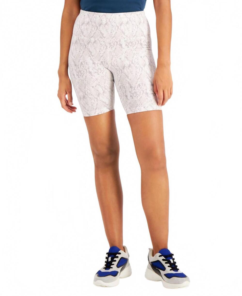NEW I.N.C. INTERNATIONAL CONCEPTS snakeskin-print bike shorts in snake